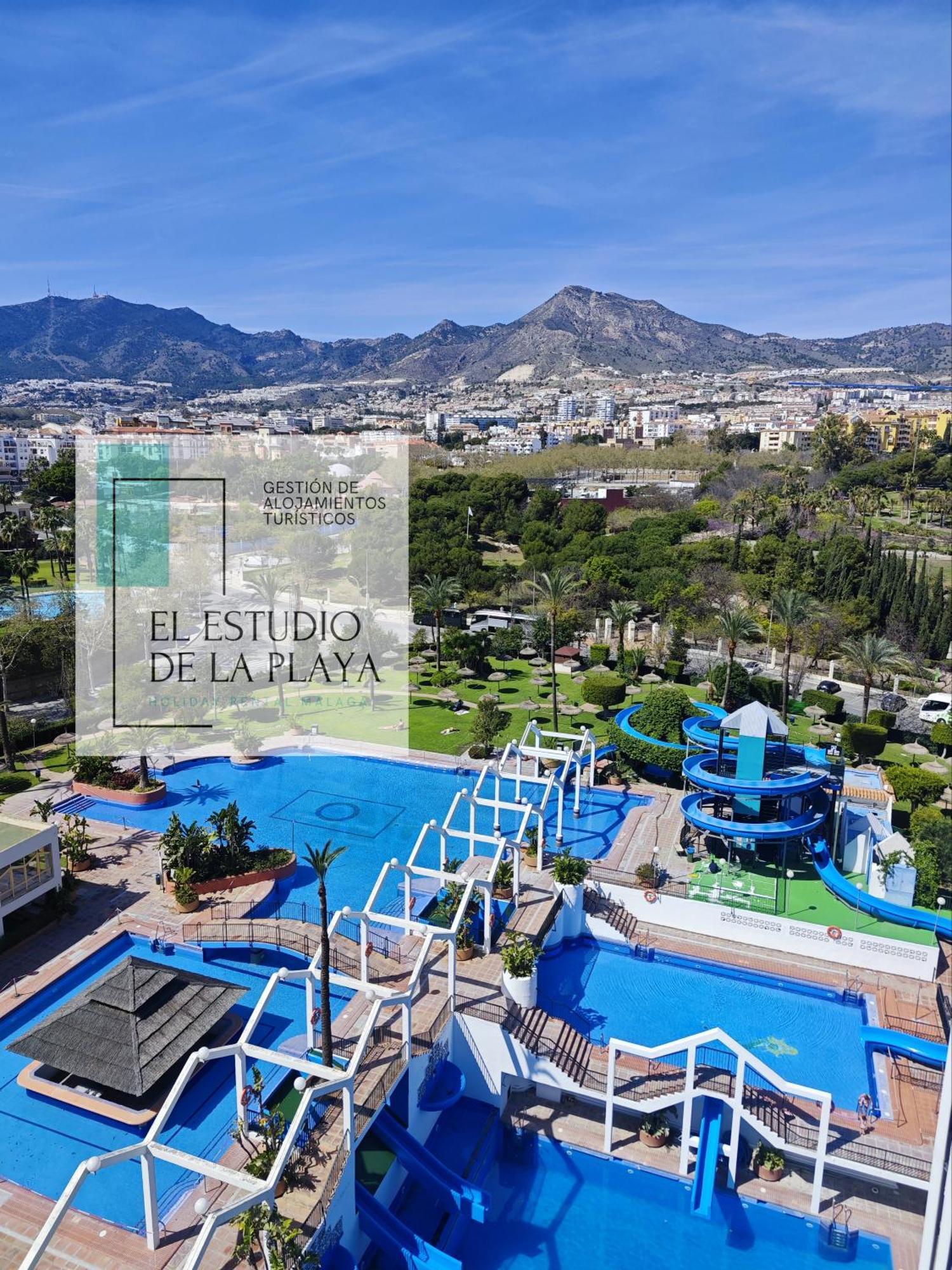 בנאלמדנה El Estudio De La Playa Benalbeach New 1Bd, Piscinas, Playa Y Vistas Al Mar Ref504 מראה חיצוני תמונה